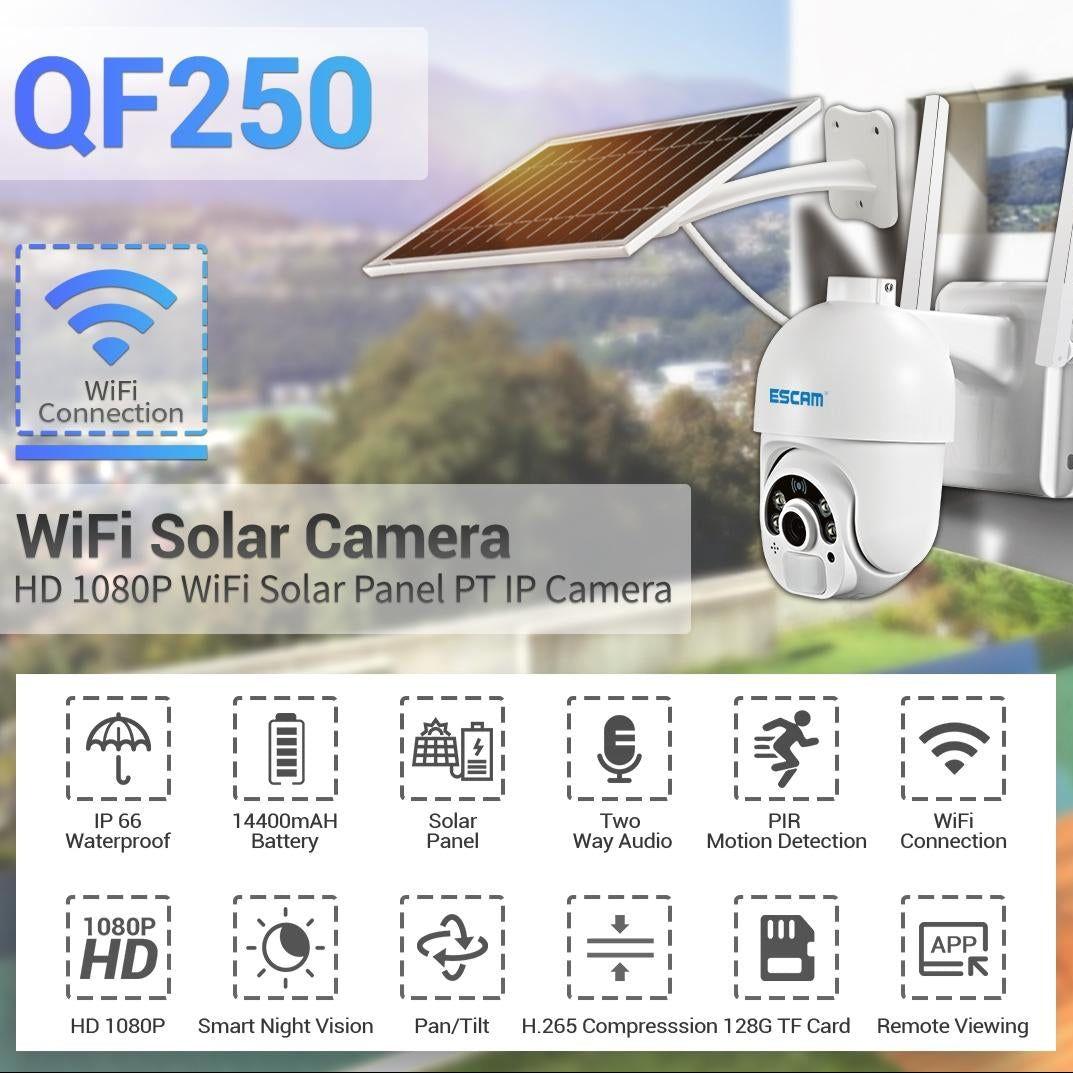1080P Solar Wifi Camera With Motion Detection & Night Vision-1915197379028586499
