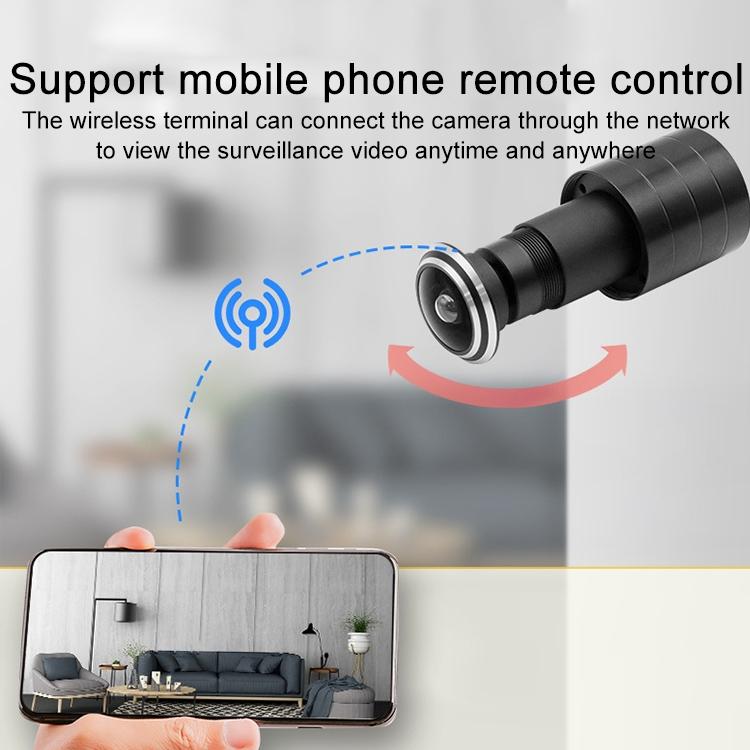 Smart Home Wifi Remote Hd Cat Eye Camera - 1.8Mm Focal Length Black-1915196705469501445