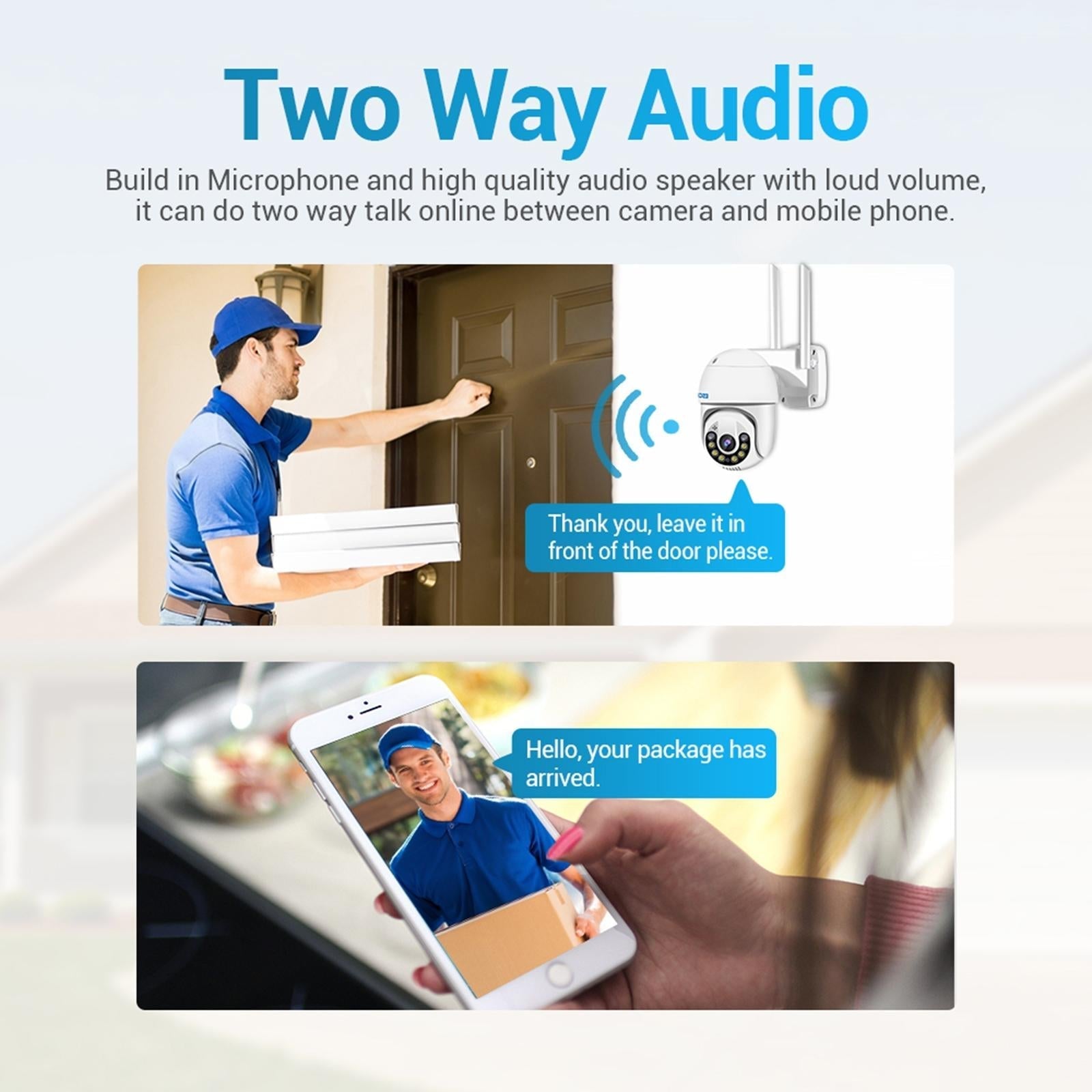 8Mp Ai Humanoid Detection Auto Tracking Waterproof Wifi Ip Camera - White-1964932160095916036