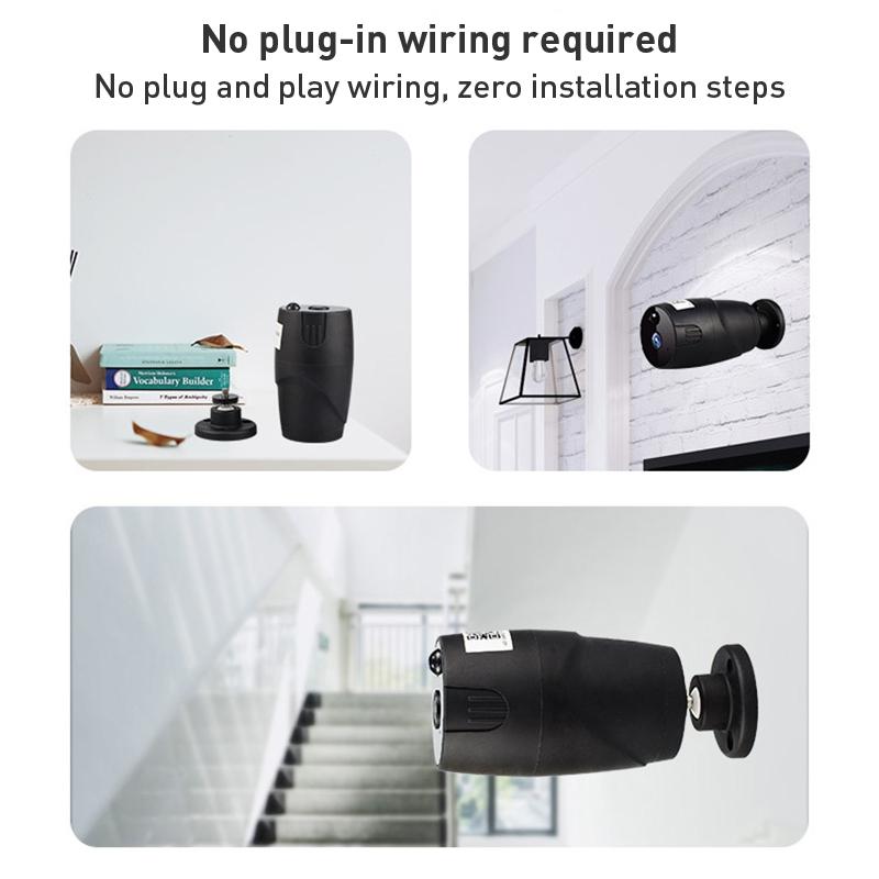 Smart Wifi Camera With Night Vision And Two-Way Audio - Black-1964932172985012228