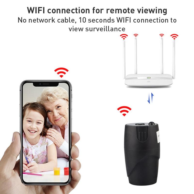 Smart Wifi Camera With Night Vision And Two-Way Audio - Black-1964932172985012229
