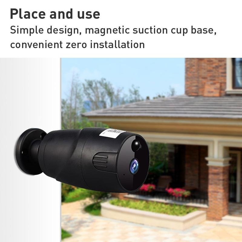 Smart Wifi Camera With Night Vision And Two-Way Audio - Black-1964932172985012231