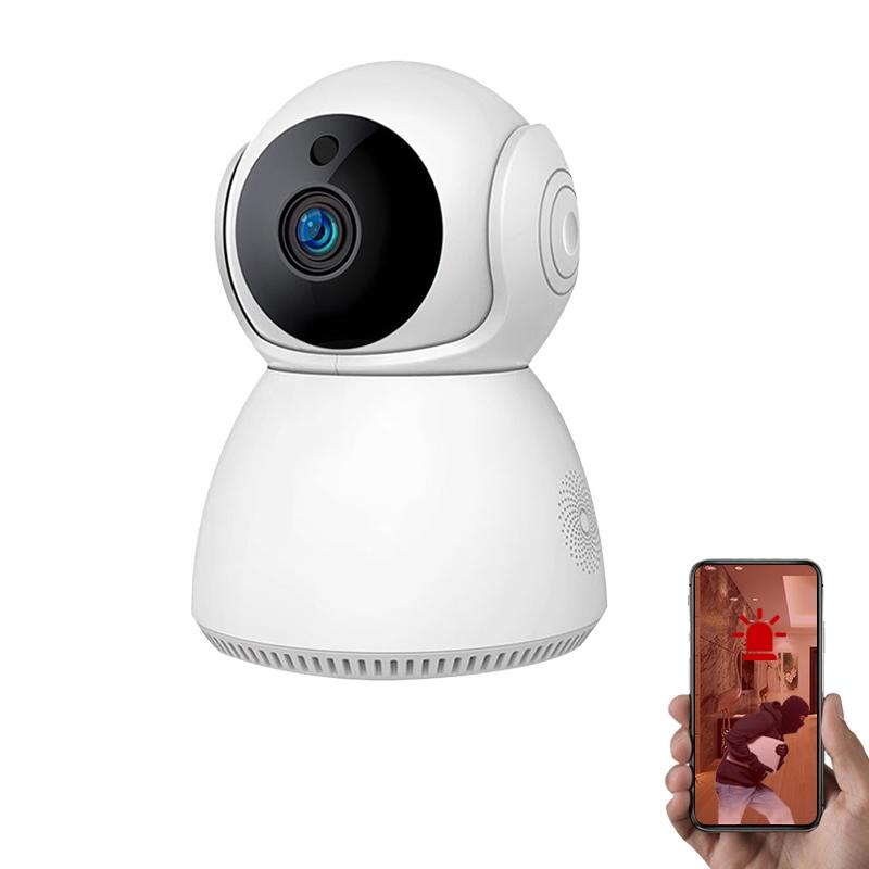 Smart Wifi Security Camera With Pan-Tilt 1.0Mp Tf Card Two-Way Audio Motion Detection Night Vision-1915196615090638848