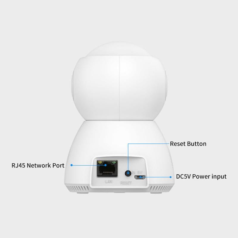 Smart Wifi Security Camera With Pan-Tilt 1.0Mp Tf Card Two-Way Audio Motion Detection Night Vision-1915196615090638856