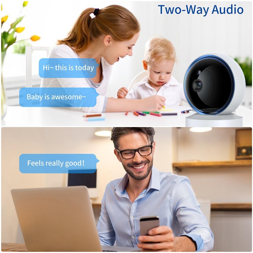 360 Degree Wifi Smart Security Camera With 3.0Mp Resolution Tf Card Support Two-Way Audio Motion Detection And Night Vision-1964932157768077316