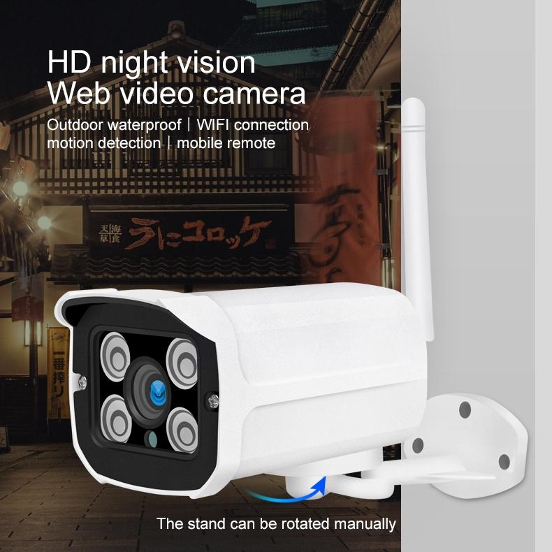 Wireless Ip Camera With 1080P Hd Motion Detection Night Vision And Tf Card Support-1964932156362985480