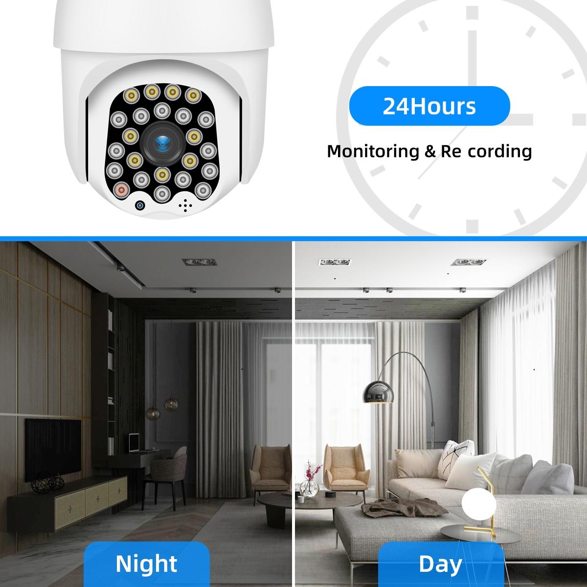 1080P Wifi Ip Camera With Night Vision Motion Detection Two-Way Audio & Tf Card Support-1915196613563912198