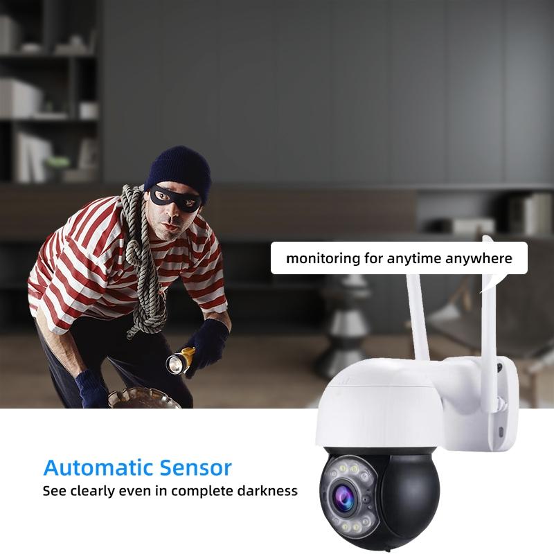1080P Wireless Ip Camera With 3.0Mp Motion Detection Night Vision & Tf Card Support-1915196611760361476
