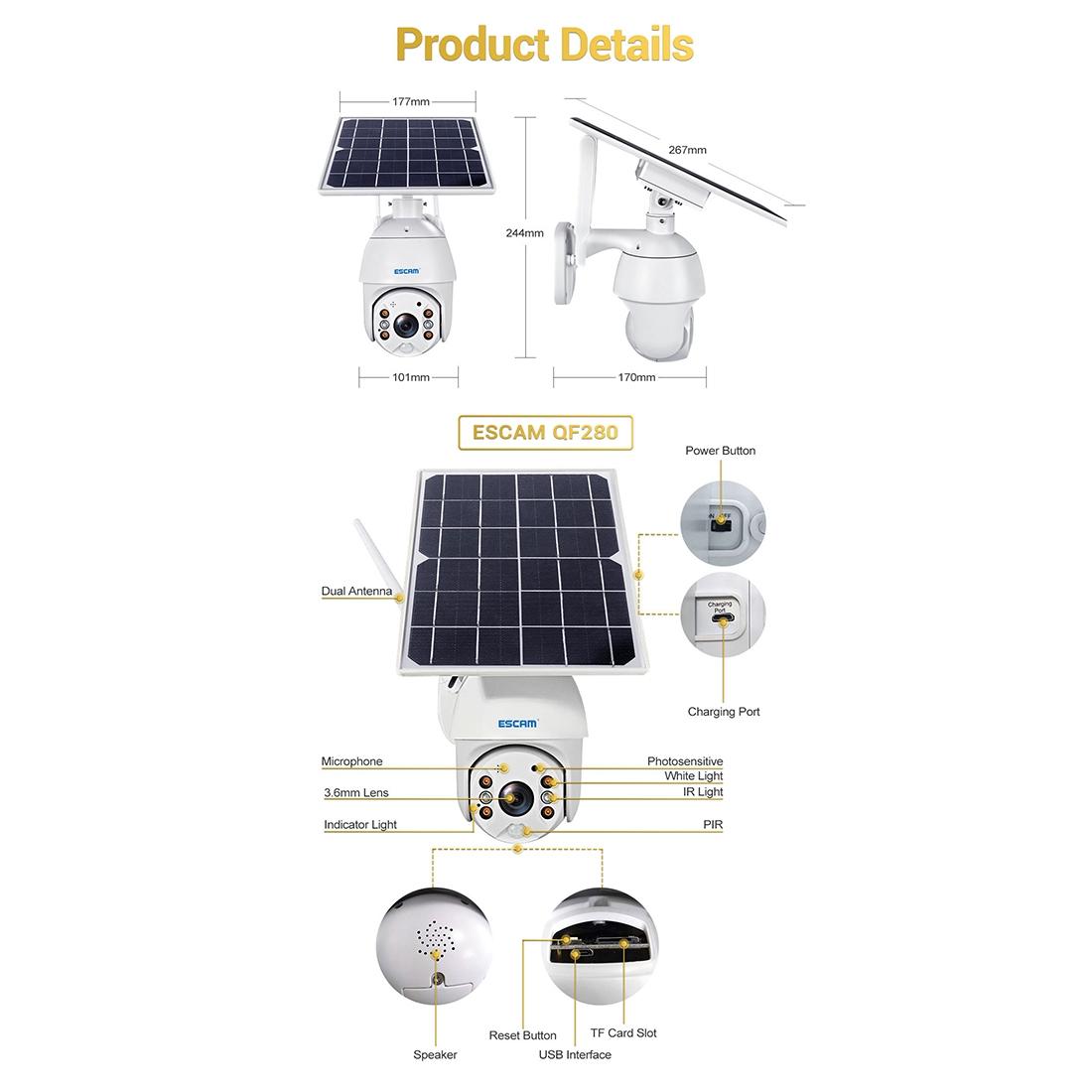 Waterproof Solar Wifi Camera With Night Vision And Two-Way Audio-1964932158627909633
