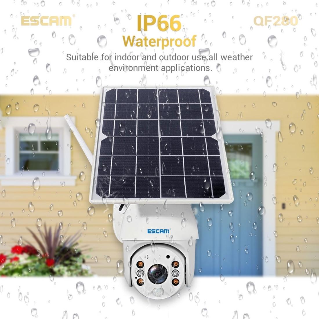 Waterproof Solar Wifi Camera With Night Vision And Two-Way Audio-1964932159034757127