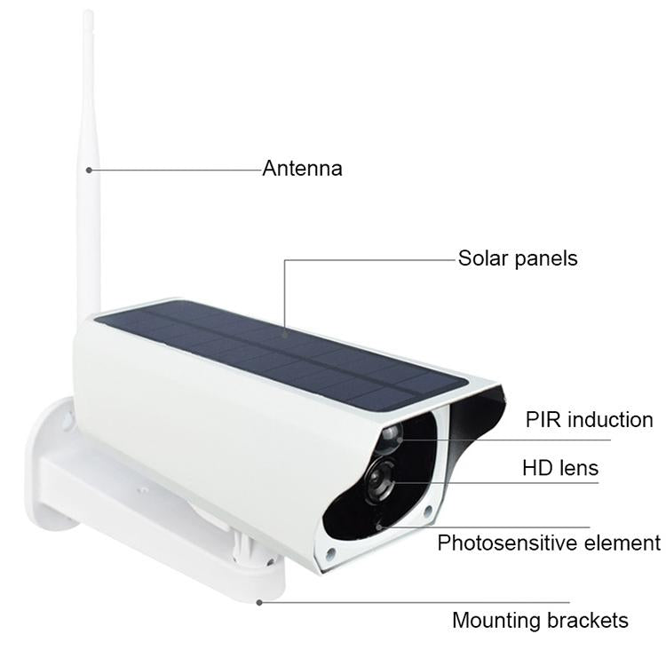 2Mp Solar Wifi Camera - Waterproof Night Vision Motion Detection Voice Intercom-1915197919082975239