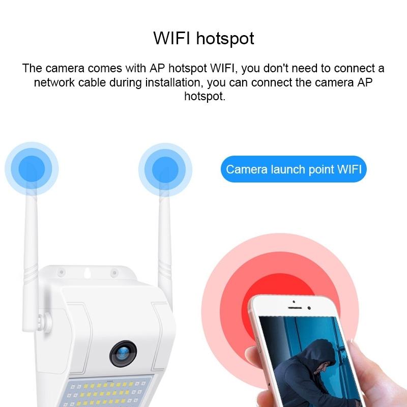 Wireless Wall Light Camera 2Mp Ip66 Waterproof Night Vision Remote Monitoring Voice Intercom Motion Detection 128Gb Memory Card-1915198241822085123