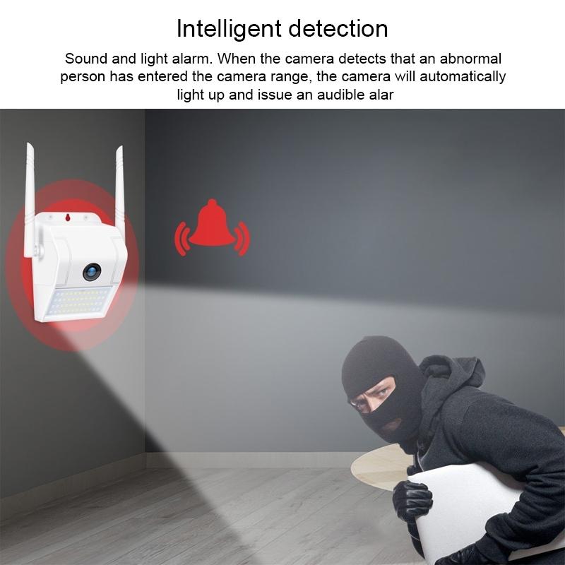 Wireless Wall Light Camera 2Mp Ip66 Waterproof Night Vision Remote Monitoring Voice Intercom Motion Detection 128Gb Memory Card-1915198241822085126
