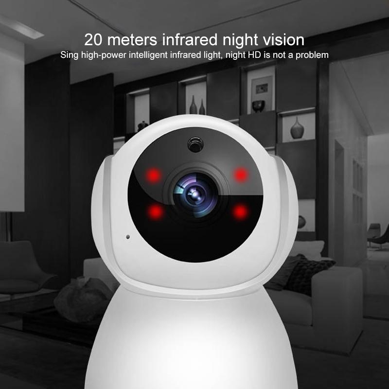Smart Wifi Camera With Night Vision - 720P Remote Control-1915197246568271874