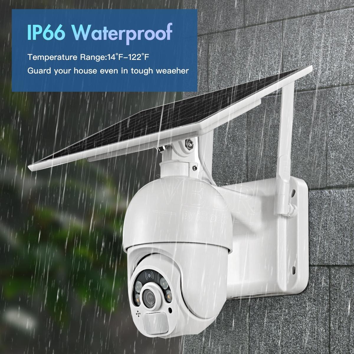 Solar-Powered Wifi Camera With 1080P Hd Pir Alarm Night Vision And Two-Way Audio-1964932321308184584