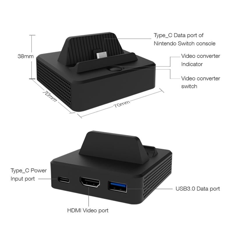 Nintendo Switch Hdmi Dock Charger - Compact Adapter-1915196777796079620