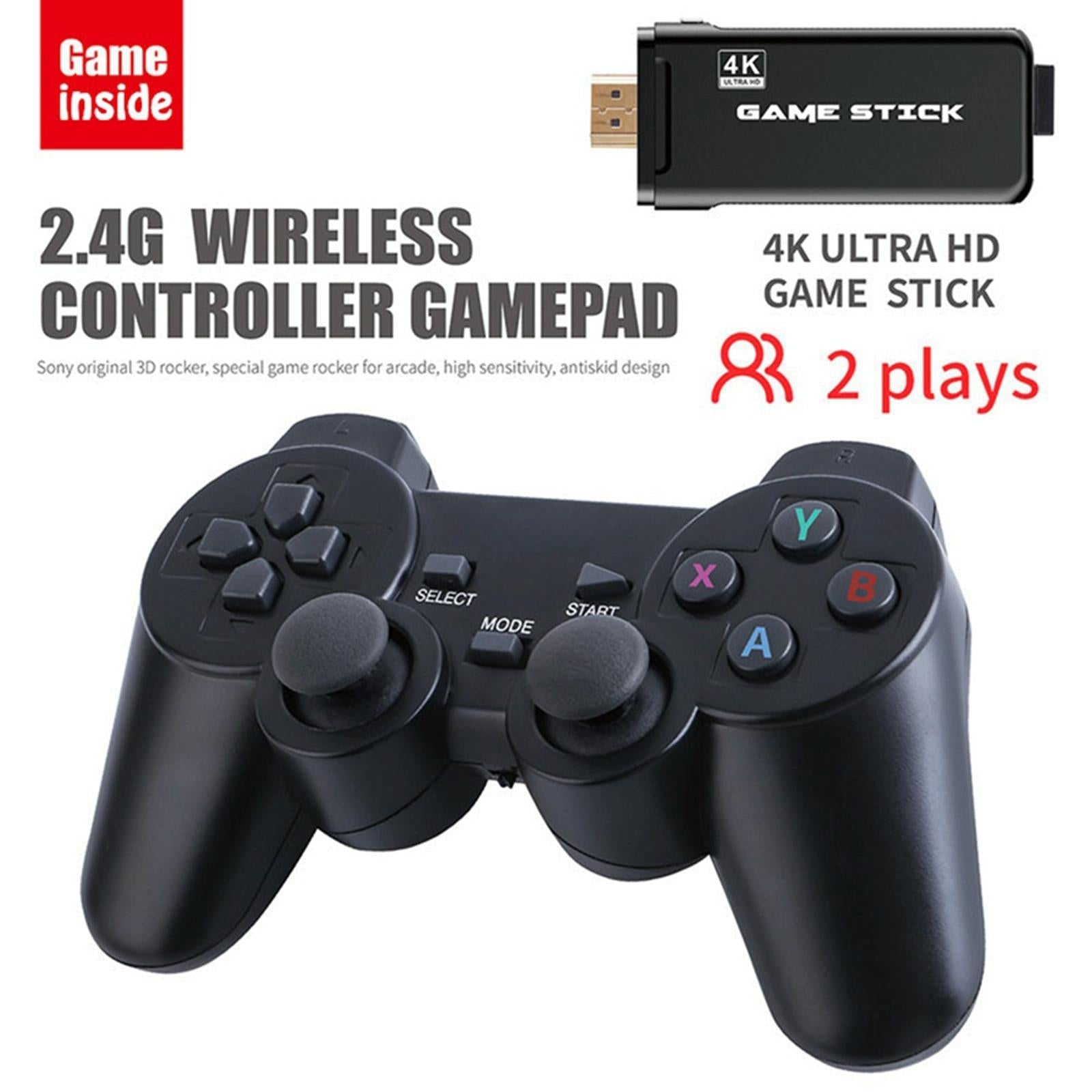 32Gb 4K Retro Game Stick + 2 Wireless Gamepads & 3000 Games-1915197927157010441