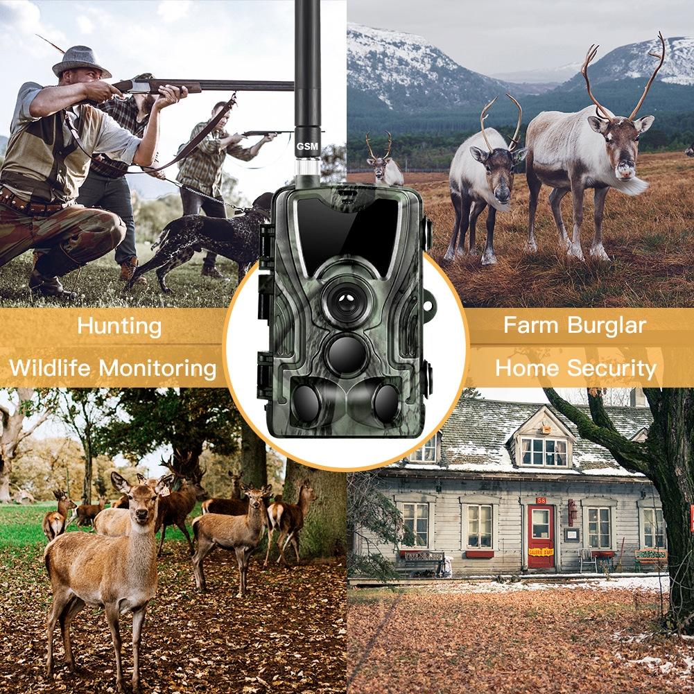 Waterproof Hunting Trail Camera With Night Vision - 120 Degree Pir Angle-1915197239316320262