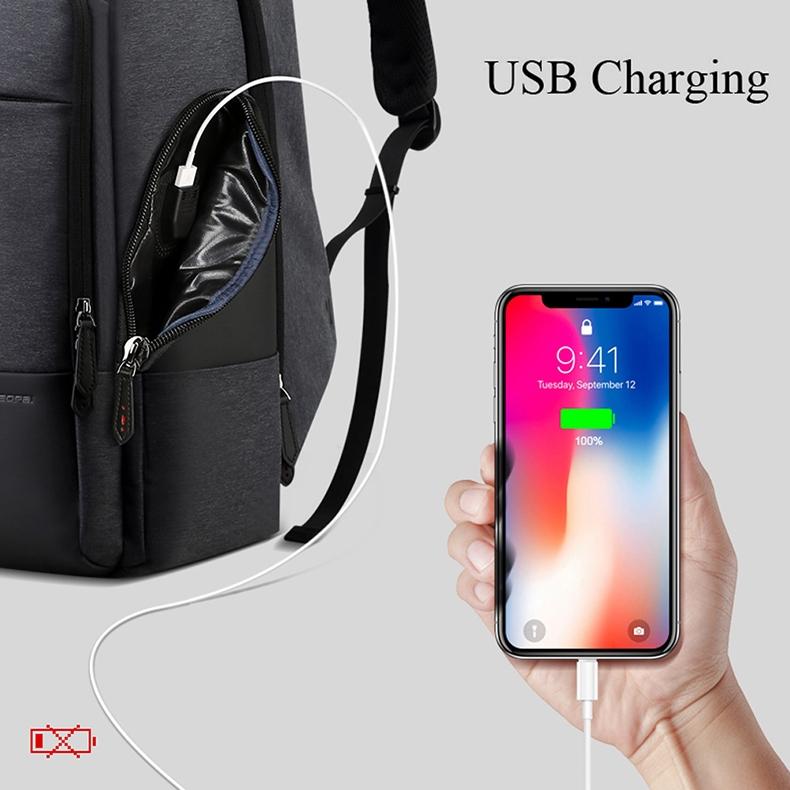 Large Capacity Waterproof Business Shoulder Bag With Usb Port - 37X21X47.5Cm In Black-1915196682350497795