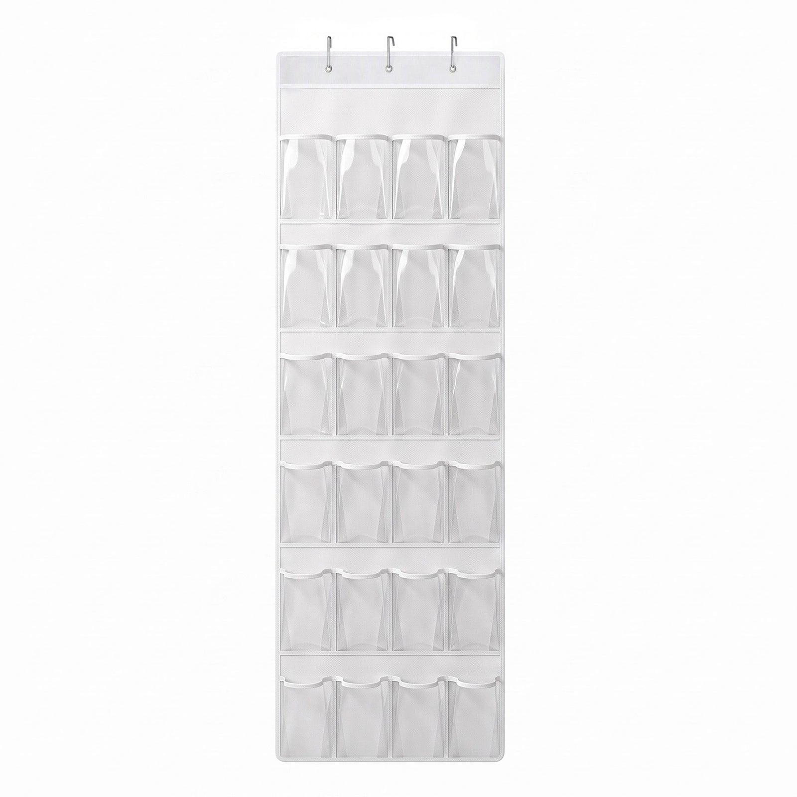 Artiss Over Door Shoe Organiser Storage 6-Tier Pantry Hanger 24 Pockets White