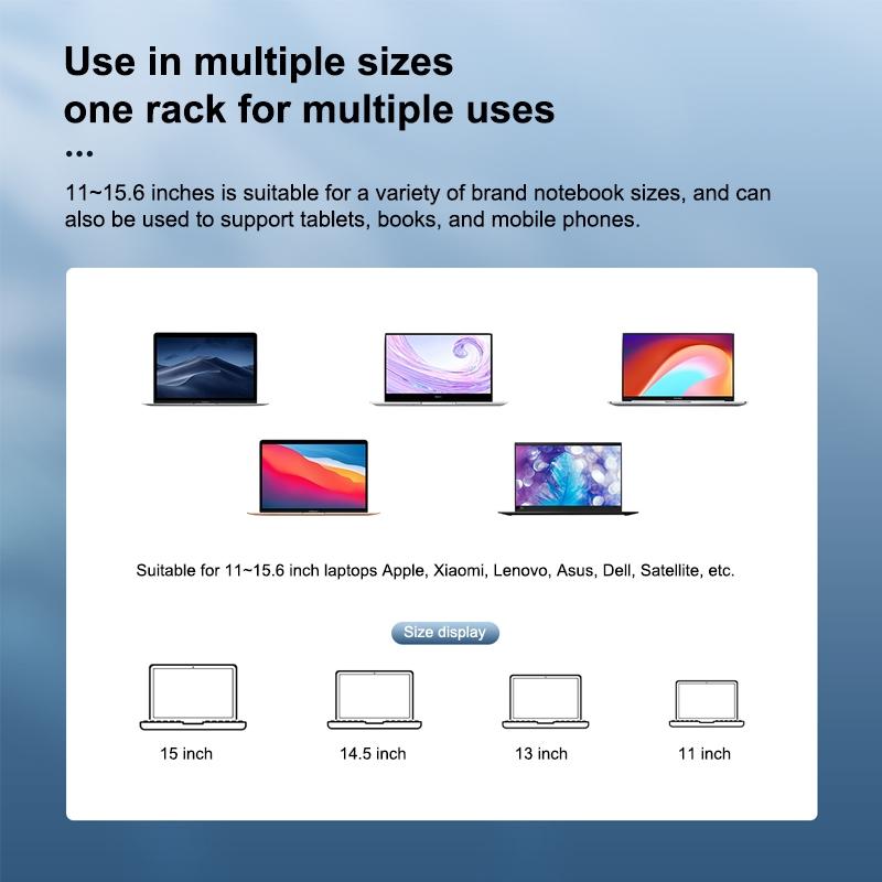 Adjustable Aluminum Laptop Stand - Multi-Functional & Foldable-1964932255772184582