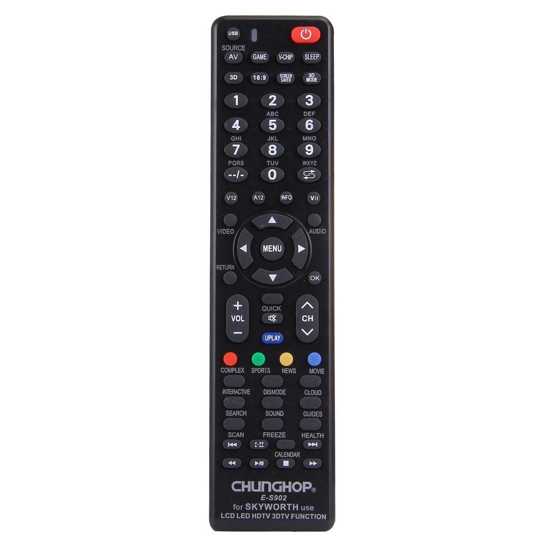 Universal Remote For Skyworth Led / Lcd / Hdtv / 3Dtv - E-S902-1915198379298787337