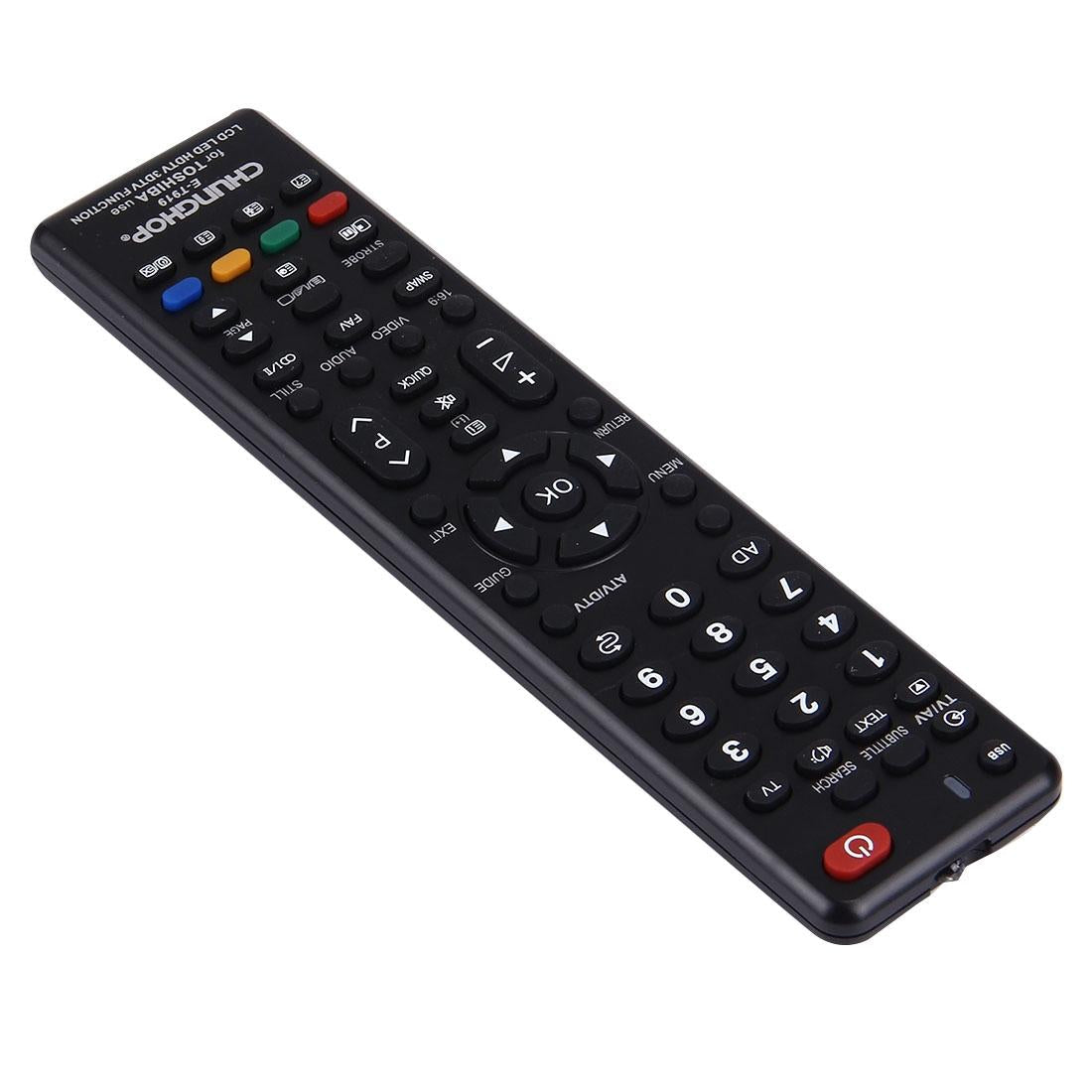 Universal Remote For Toshiba Led / Lcd / 3Dtv - Chunghop T919-1915198286512394243