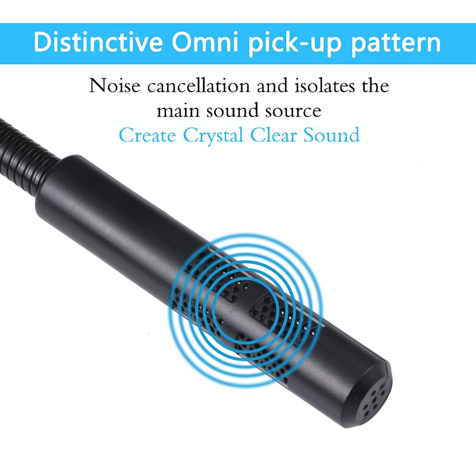 Drive-Free Computer Microphone - 3.5Mm Plug Black 3.5M-1915196768287592451