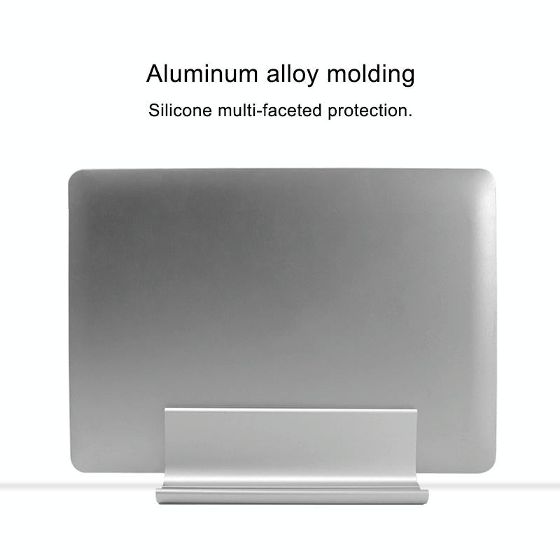 Adjustable Vertical Laptop Stand - Portable Aluminum Alloy Base Black-1964932174557876228