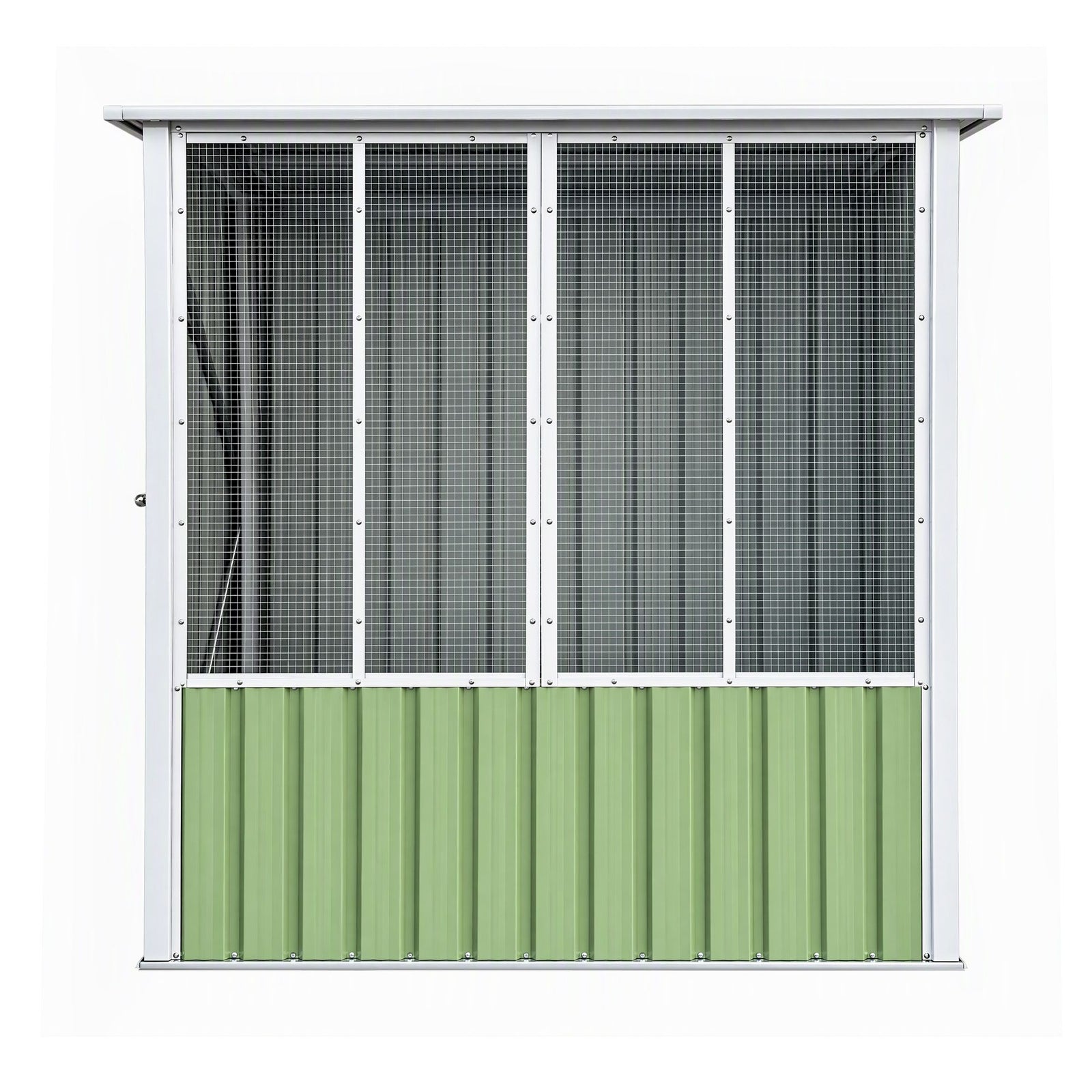 i.Pet Bird Cage Outdoor Aviary 180cm Walk In Access Galvanised Metal Green