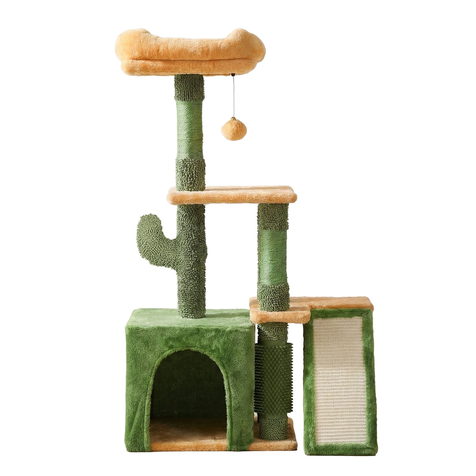 i.Pet Cat Tree Tower 101cm Scratching Post Furniture Scratcher House Green