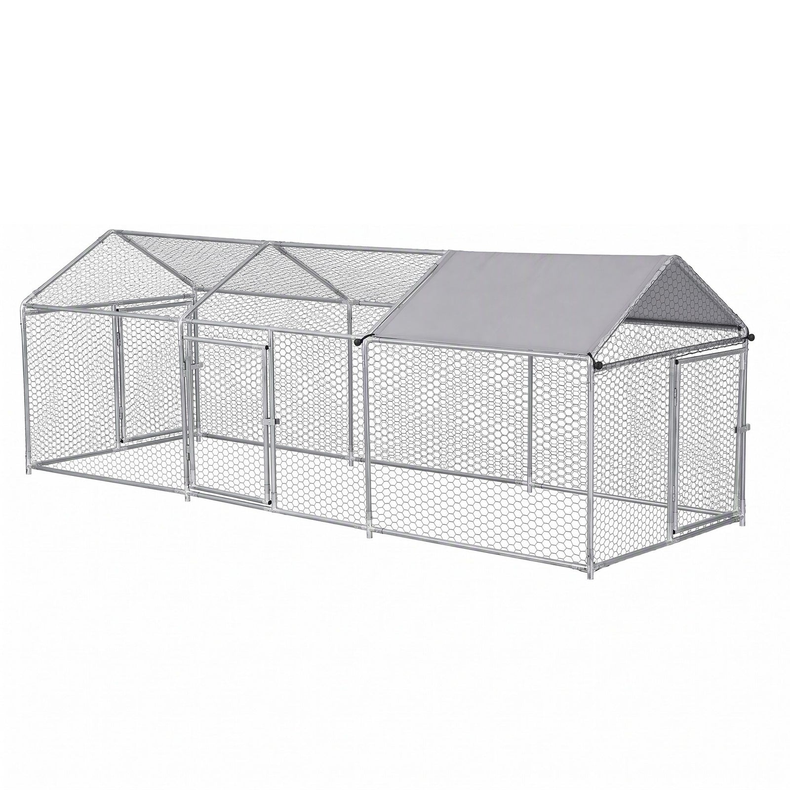 i.Pet Chicken Coop Rabbit Hutch Outdoor Run Walk in Hen Cage Ferret House 2.8x1x1m