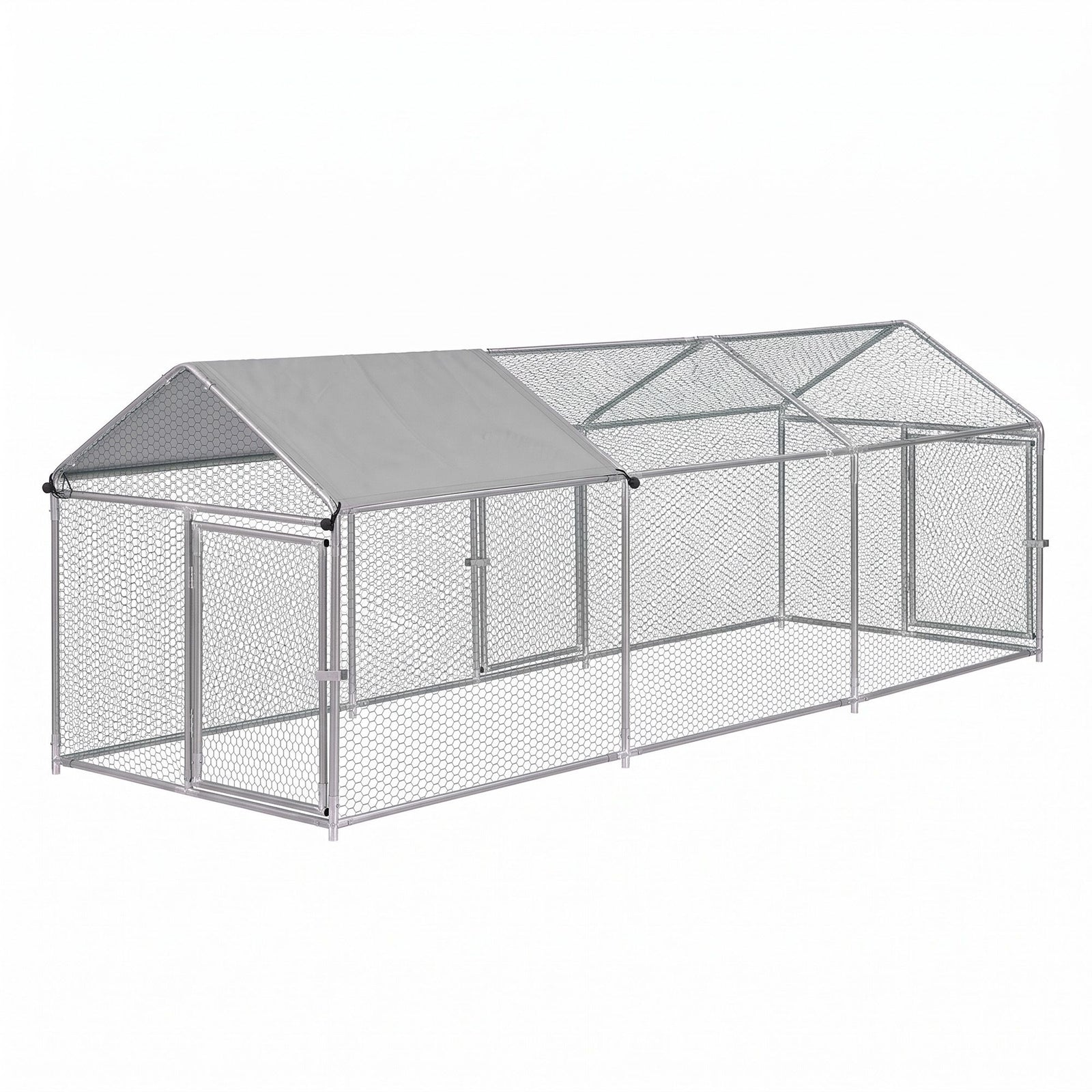 i.Pet Chicken Coop Rabbit Hutch Outdoor Run Walk in Hen Cage Ferret House 2.8x1x1m
