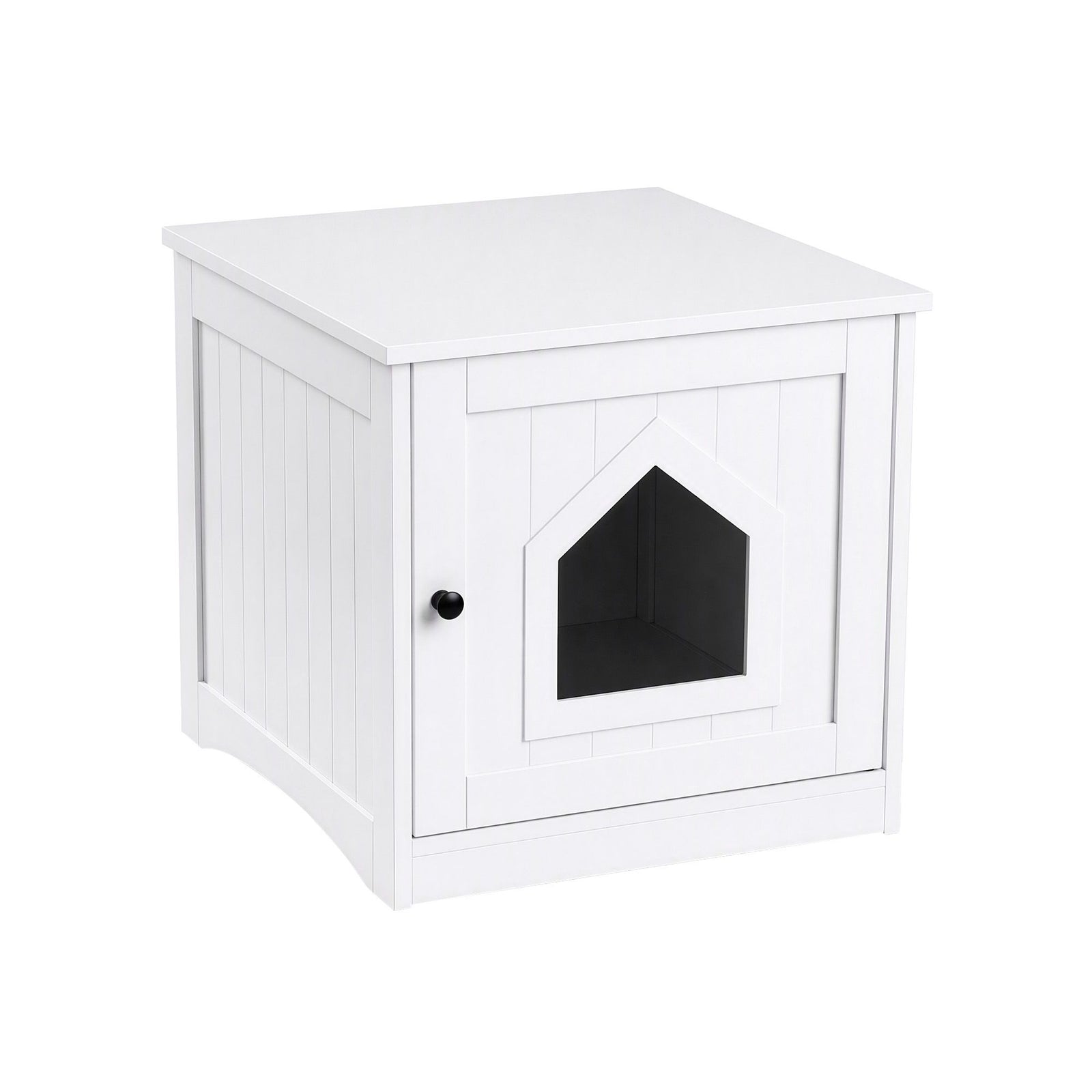 i.Pet 49x51cm Cat Litter Box Enclosure Hidden Litter Tray Cabinet White