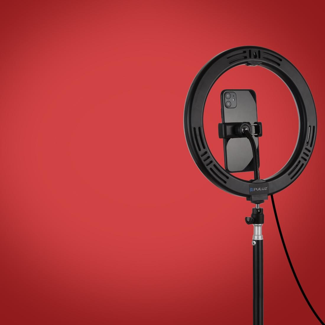 10.2 Rgbw Led Ring Light Kit With 1.1M Tripod & Phone Clamp-1915197562109956104