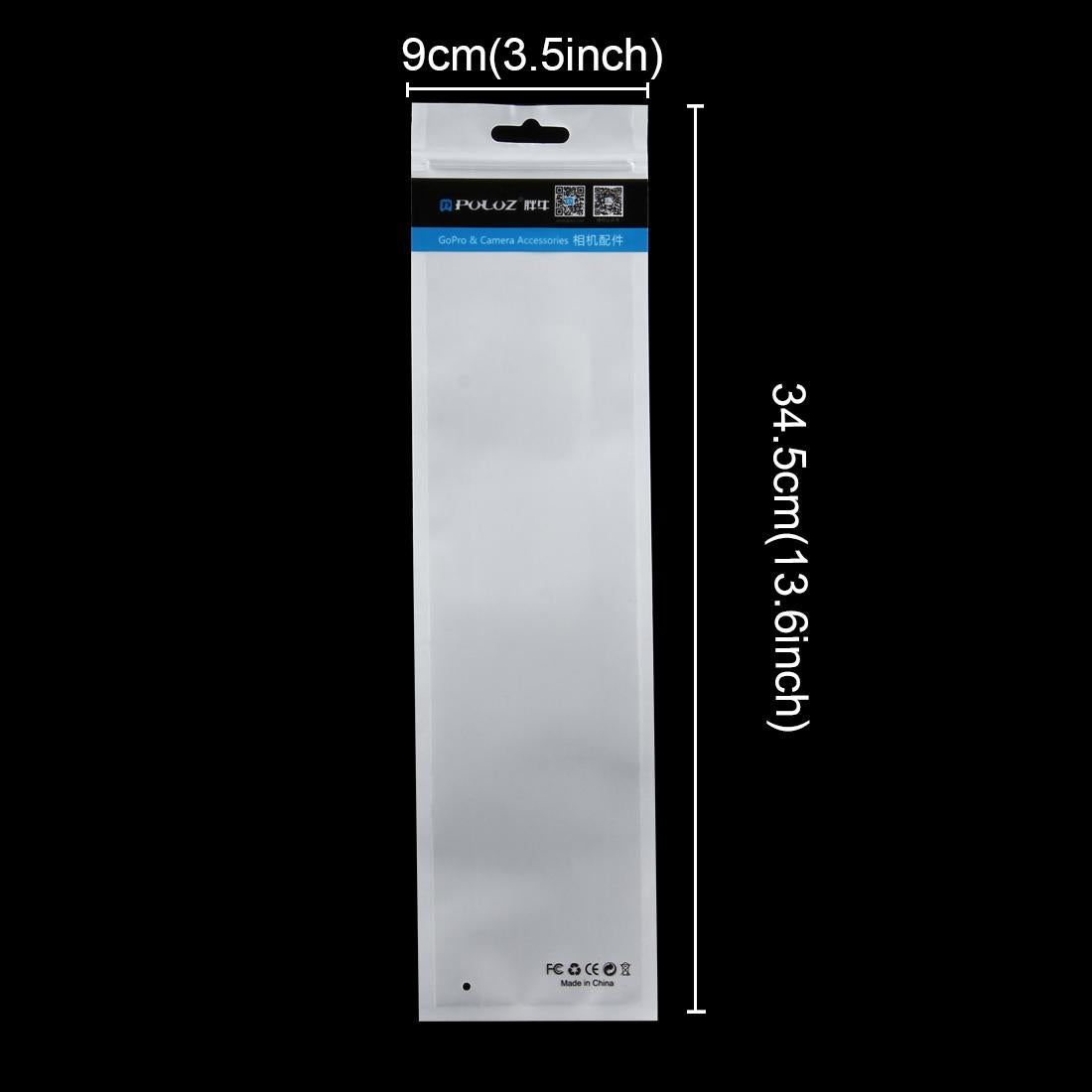 10-Pack Clear Front White Pearl Jewelry Zip Lock Bags - 34.5Cm X 9Cm With Hang Hole-1915197965140627457