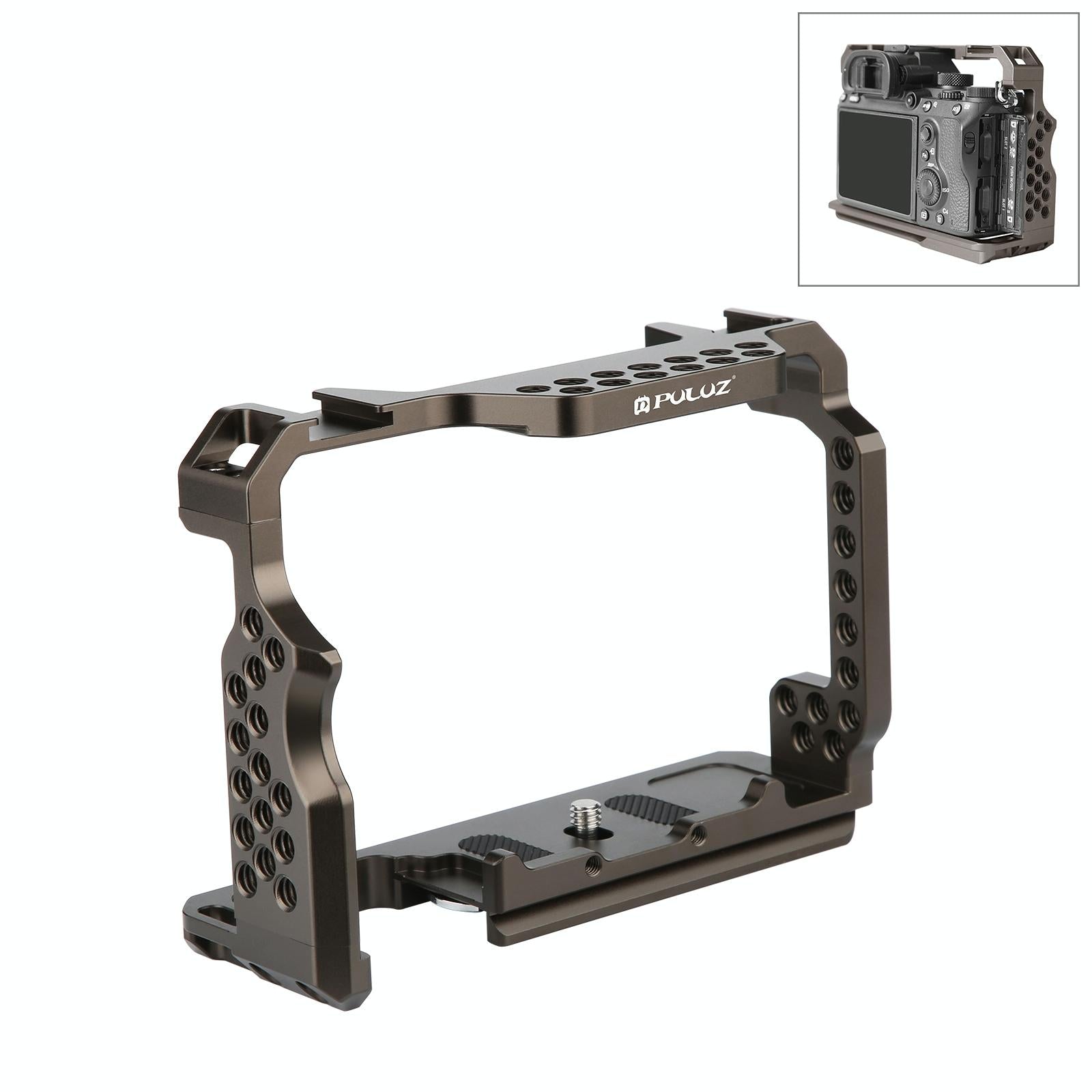 Sony A7 Iii / A7R Iii Camera Cage Stabilizer - Bronze No Handle-1915196609323470848
