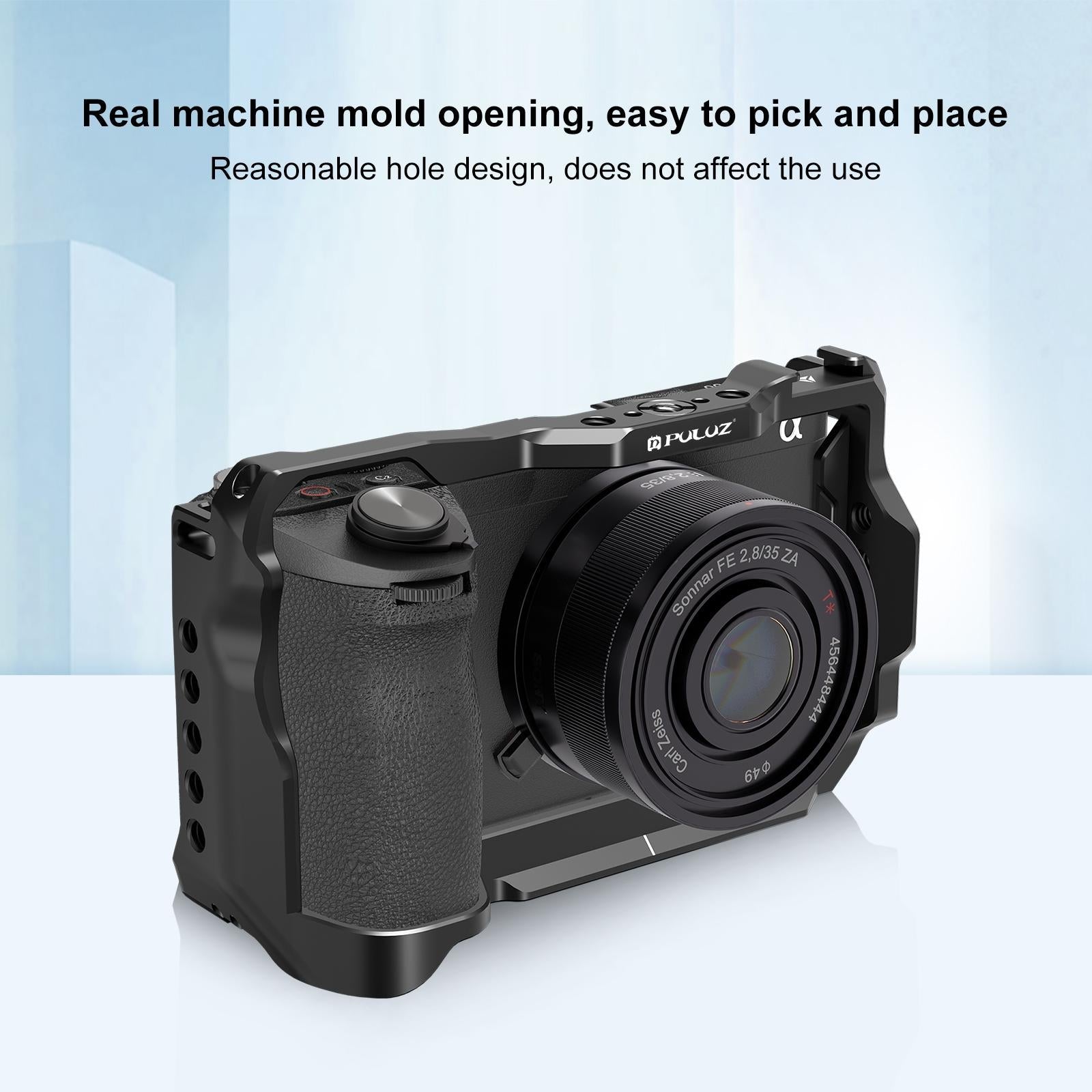 Metal Camera Cage Stabilizer For Sony A6700 - Black-1915196731012812807