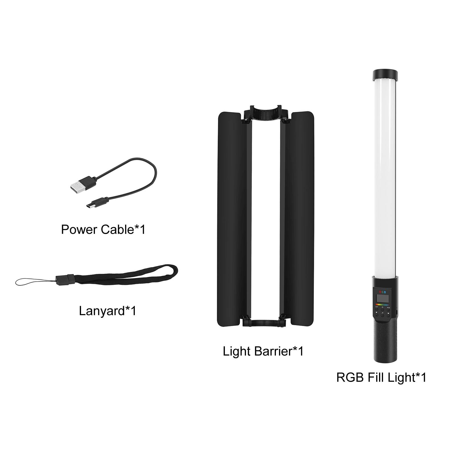 Rgb Handheld Stick Light With 190 Leds And Barndoor-1915197679827292167