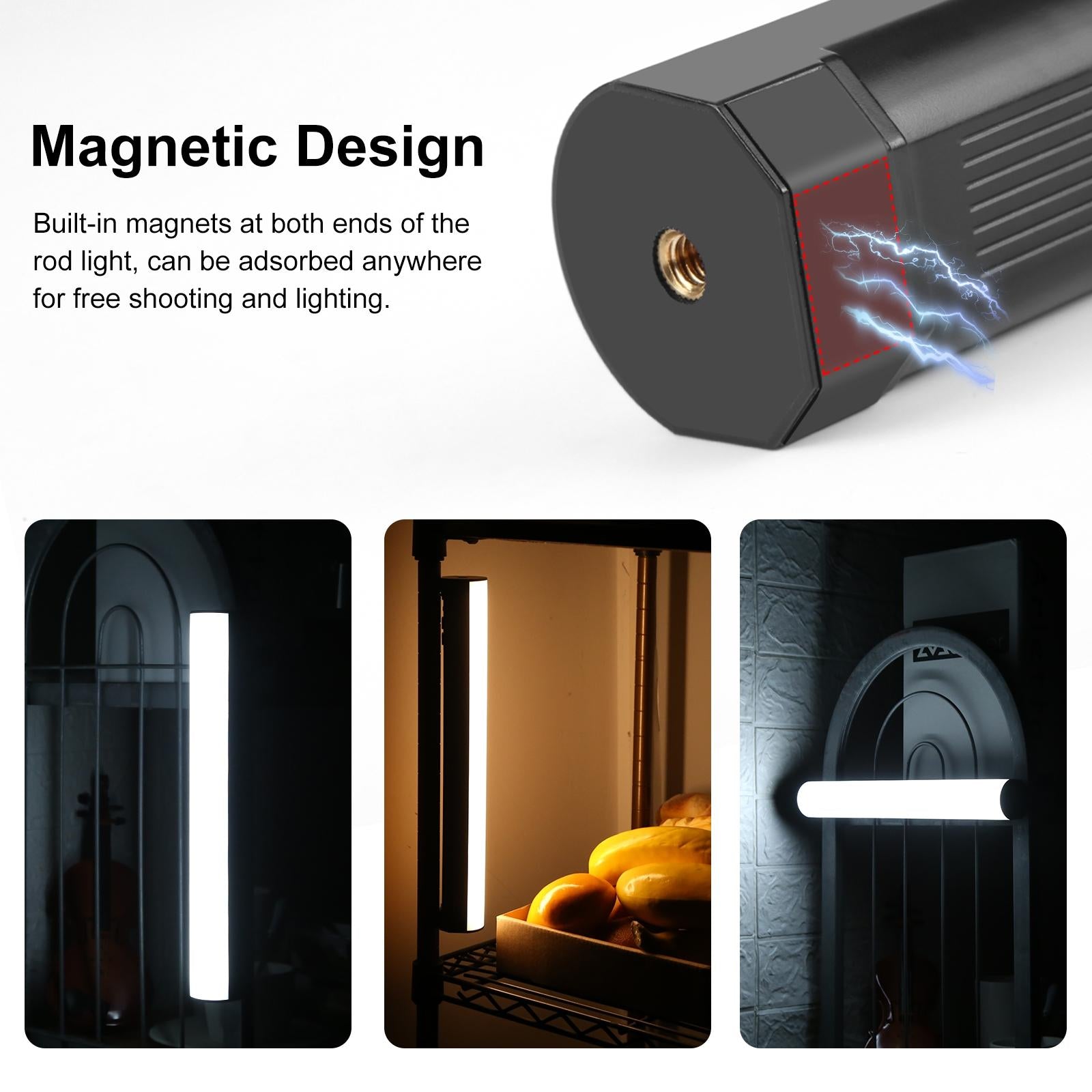 30Cm Handheld Rgb Magnetic Led Fill Light Stick - Full Colour-1915197063616925703