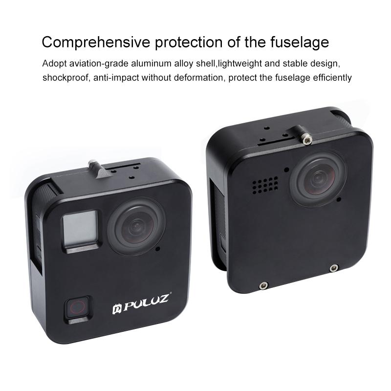 Aluminum Alloy Protective Cage For Gopro Fusion With Mount And Lens Caps-1915196718782222339