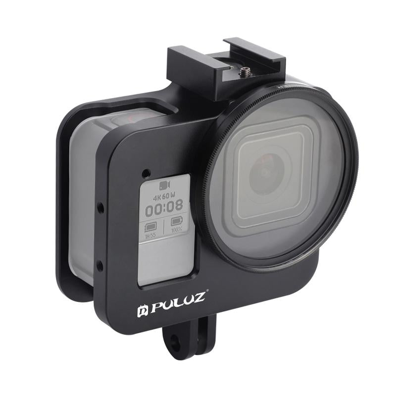 Aluminum Protective Cage With 52Mm Uv Lens For Gopro Hero8-1915196505392812032