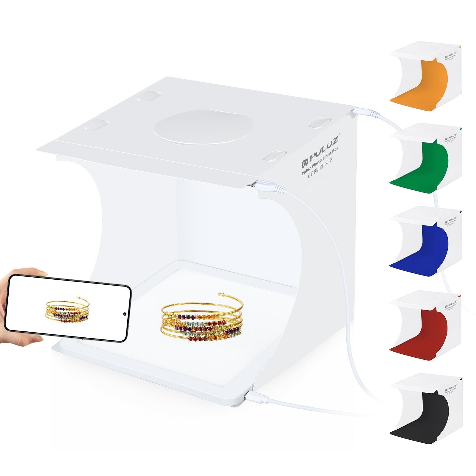 20X20Cm Mini Led Studio Light Panel & Shadowless Tent Box For Photography-1915197214611869704