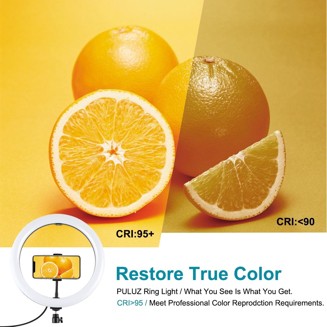 30Cm Curved Surface Led Ring Light With Tripod And Phone Clamp - 10 Modes 8 Colours Usb Powered-1915196749958483975