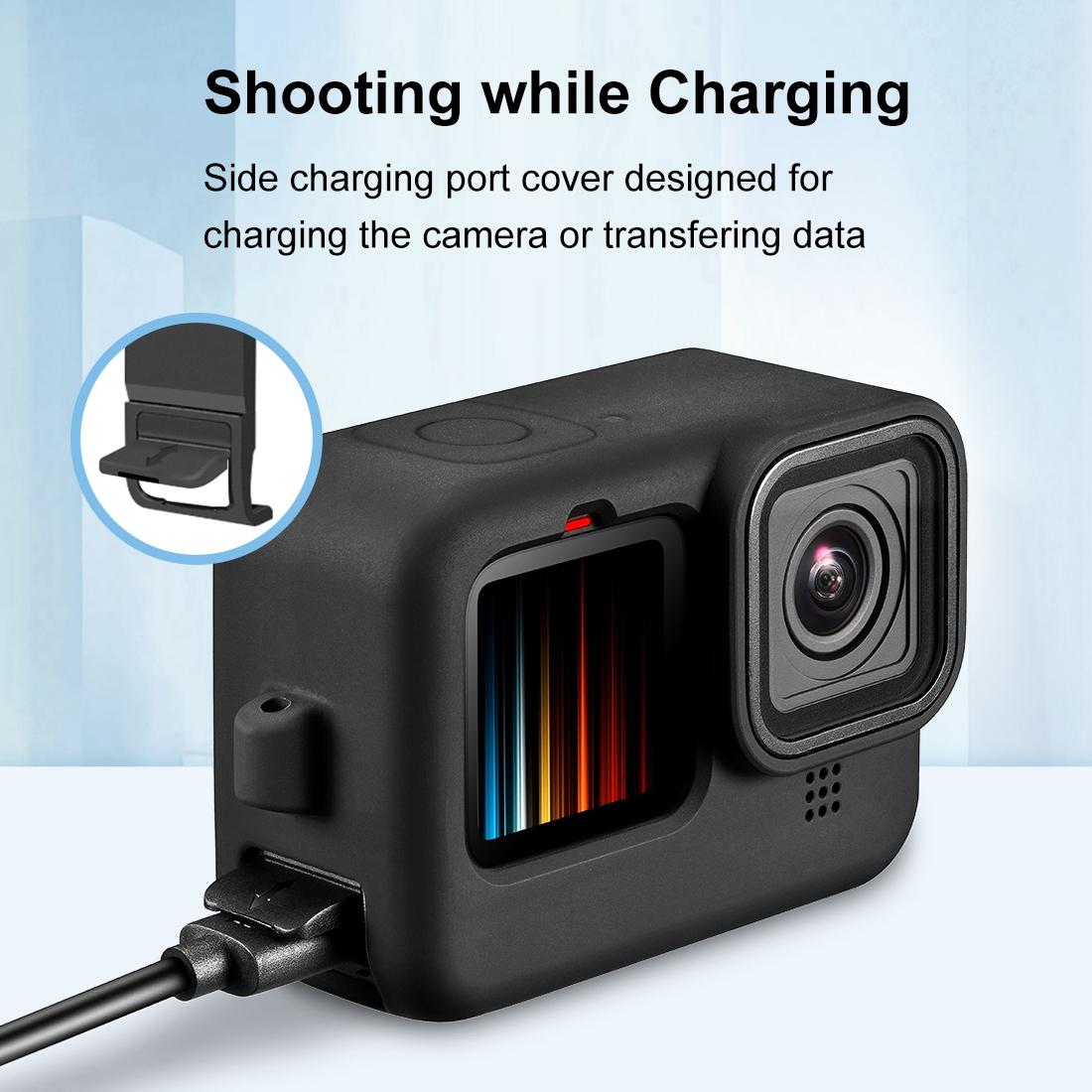 Silicone Protective Case With Wrist Strap And Lens Cover For Gopro Hero12-1915196676176482307
