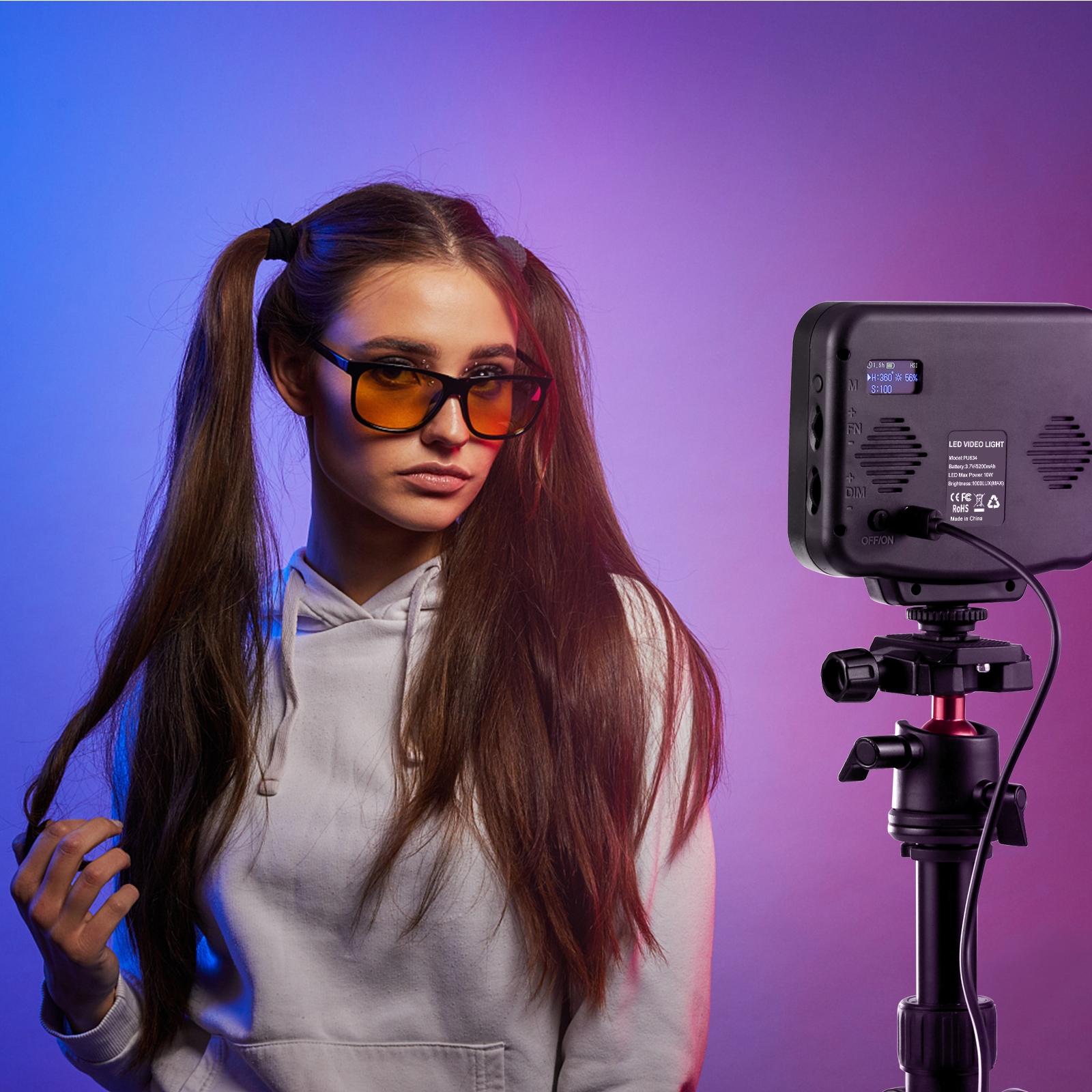 Handheld On-Camera Led Light With 2500-9900K & Rgb Fill For Photography-1915197559790505992