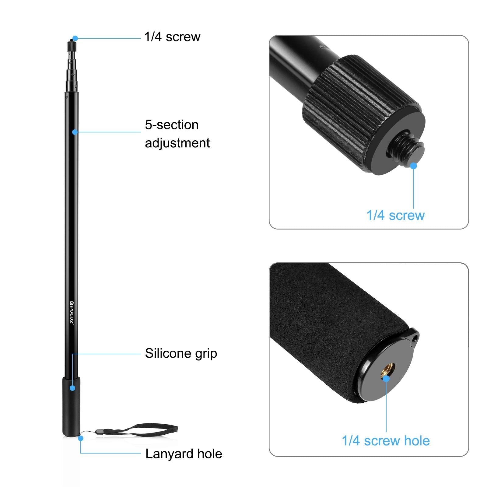 3M Metal Selfie Stick For Insta360 One Rs X2-X4-1915196719231012867