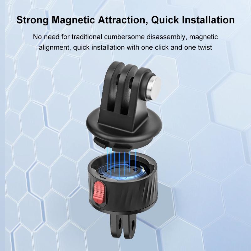 Magnetic Base Action Camera Adapter For Gopro And Action Cameras-1915196775845728259