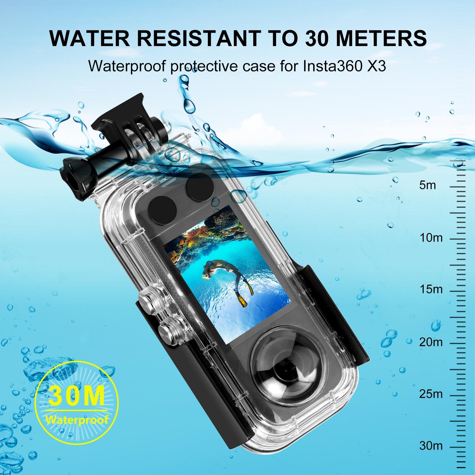Waterproof Housing For Insta360 X3 - 30M Depth-1915198421950664707