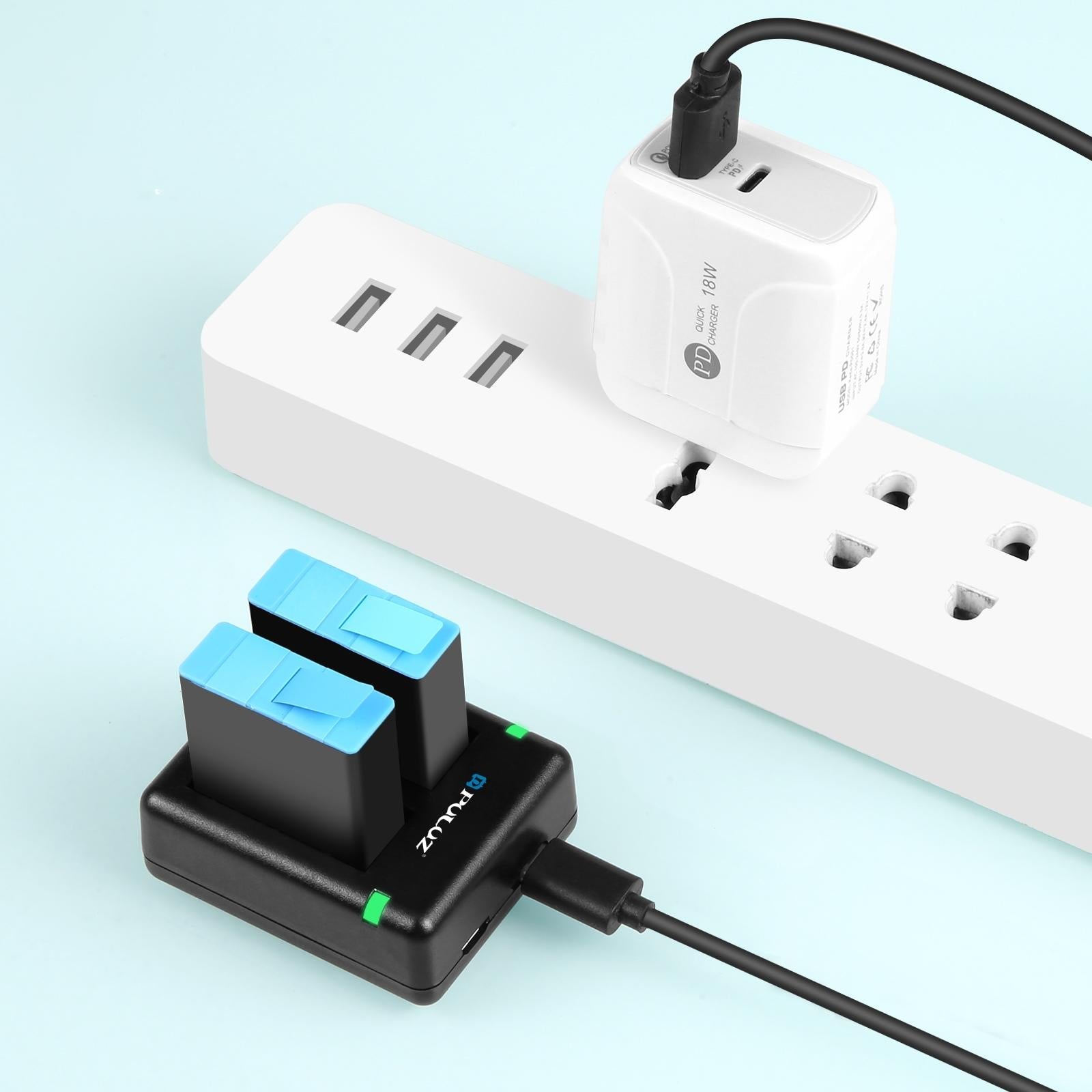 Dual Usb Charger For Gopro Hero 9 / 10 / 11 / 12 - Dual Batteries-1915196500787466246